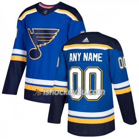Mænd NHL St. Louis Blues Trøje Tilpasset Adidas 2017-2018 Blå Authentic
